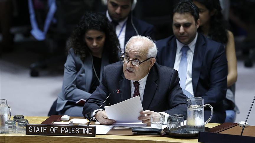 Filistin’in BM Temsilcisi Mansur, İsrail’in yıkımlarını BM’li yetkililere şikayet ett