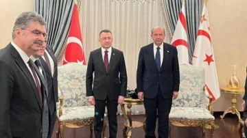 Fuat Oktay'dan Cumhurbaşkanı Tatar'a ziyaret
