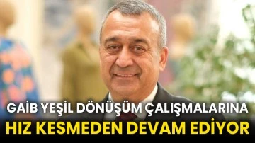 GAİB yeşil dönüşüm çalışmalarına hız kesmeden devam ediyor