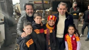 Galatasaray Başkanı Dursun &Ouml;zbek afet b&ouml;lgelerini ziyaret etti