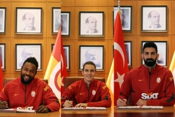 Galatasaray'da 3 imza