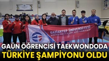 GAÜN Öğrencisi Taekwondoda Türkiye Şampiyonu oldu