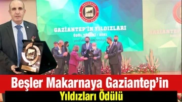 Beşler Makarnaya Gaziantep’in Yıldızları Ödülü