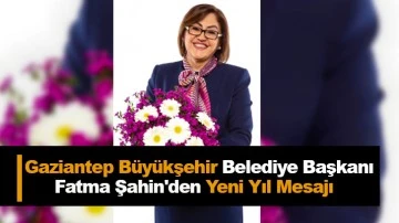 Gaziantep Büyükşehir Belediye Başkanı Şahin'den yeni yıl mesajı