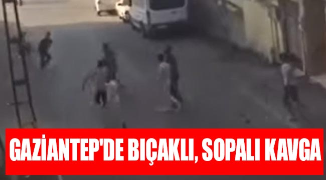 Gaziantep'de Bıçaklı, Sopalı Kavga