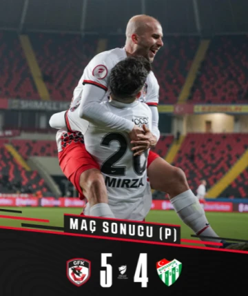 Gaziantep FK 1-1 Bursaspor (Penaltılar: 5-4) MAÇ SONUCU