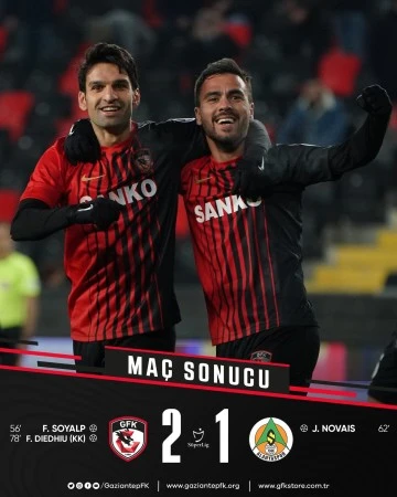 Gaziantep FK 2-1 Alanyaspor Maç Sonucu 