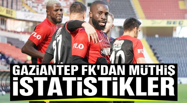 Gaziantep FK'dan müthiş istatistikler