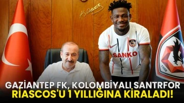 Gaziantep FK, Kolombiyalı santrfor Riascos'u 1 yıllığına kiraladı!