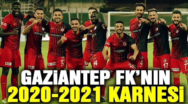 Gaziantep FK’nın 2020-2021 karnesi