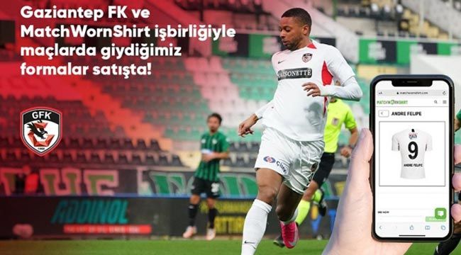 Gaziantep FK'nın imzalı formaları satışa çıkıyor