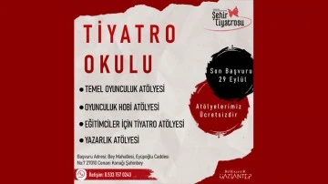 Gaziantep Büyükşehir Belediyesi Şehir Tiyatrosu, Tiyatro Okulu Açılıyor