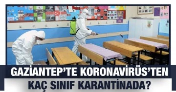  Gaziantep’te koronavirüs’ten kaç sınıf karantinada? Hangi okullarda karantina var?