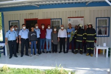 Gaziantep'te yangın ihbarına giden itfaiye ekibine sürpriz kutlama