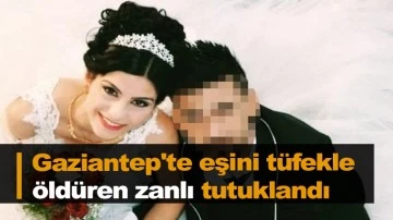 Gaziantep'in Nizip ilçesinde tartıştığı eşini tüfekle öldüren zanlı tutuklandı.