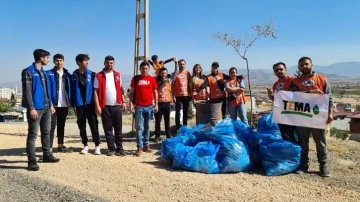 İslahiye'de TEMA gönüllüleri çevre temizliği yaptı