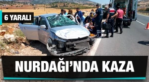 Nurdağı'nda trafik kazası: 6 yaralı