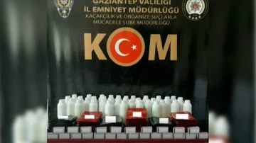 Gaziantep polisinde kaçak ilaç ve nargile operasyonu
