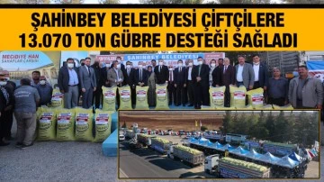 Şahinbey Belediyesi Çiftçilere 13.070 Ton Gübre Desteği Sağladı