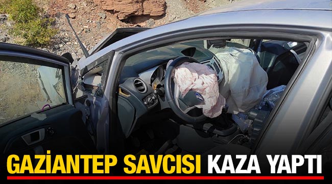 Gaziantep savcısı kaza yaptı