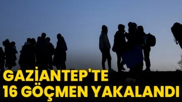 Gaziantep'te 16 göçmen yakalandı