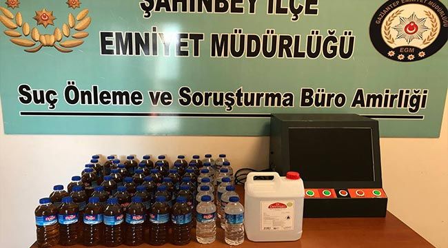 Gaziantep'te 31 litre kaçak alkol ele geçirildi