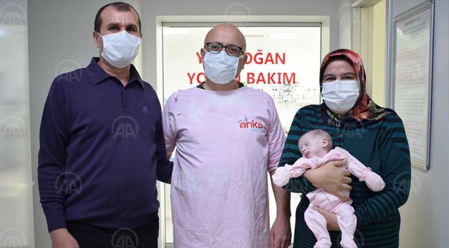Gaziantep'te 790 gram doğan bebek, 6 aylık tedavi sonrası taburcu edildi