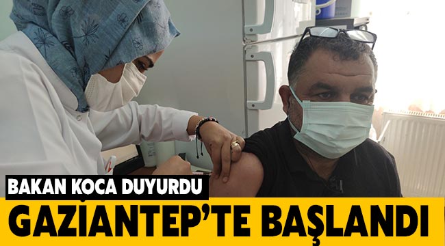Gaziantep'te aile sağlığı merkezlerinde BioNTech aşısı uygulanmaya başlandı