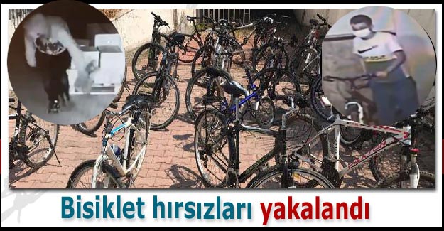 Gaziantep’te bisiklet hırsızları yakalandı