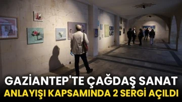 Gaziantep'te çağdaş sanat anlayışı kapsamında 2 sergi açıldı
