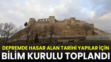 Gaziantep'te depremde hasar alan tarihi yapılar için bilim kurulu toplandı