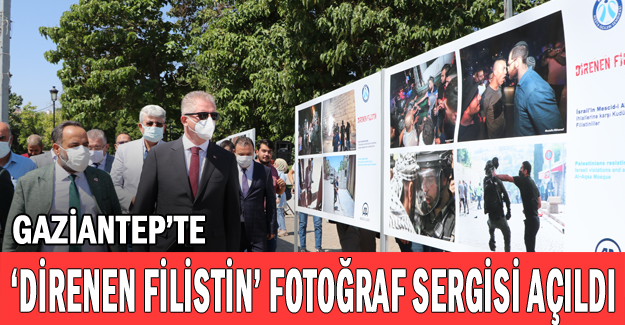 Gaziantep'te 'Direnen Filistin' fotoğraf sergisi açıldı