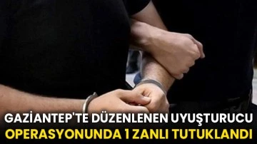 Gaziantep'te düzenlenen uyuşturucu operasyonunda 1 zanlı tutuklandı
