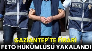 Gaziantep'te firari FETÖ hükümlüsü yakalandı