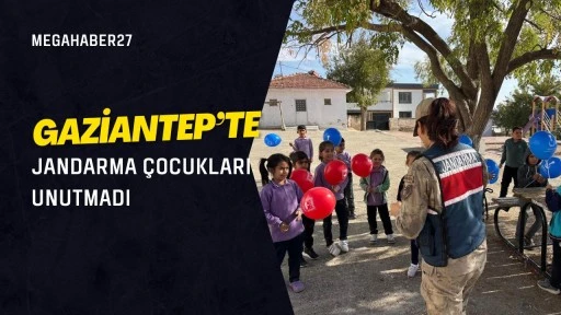Gaziantep’te jandarma çocukları unutmadı