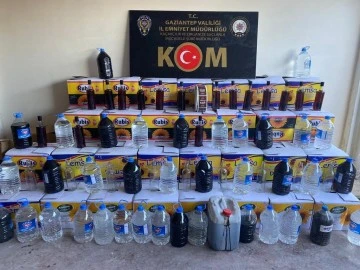 Gaziantep’te kaçak alkol üreticilerine operasyon: 1 gözaltı