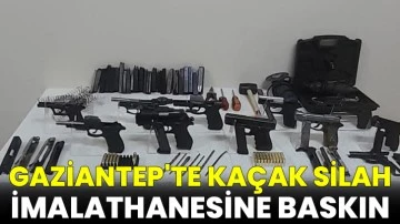 Gaziantep'te kaçak silah imalathanesine baskın