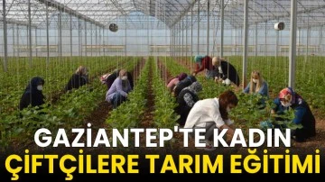 Gaziantep'te kadın çiftçilere tarım eğitimi