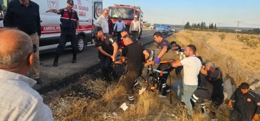 Gaziantep’te kamyonet şarampole uçtu: 2 ağır yaralı