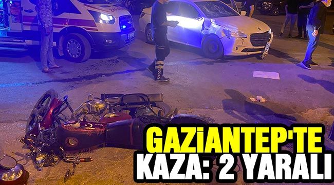 Gaziantep'te kaza: 2 yaralı
