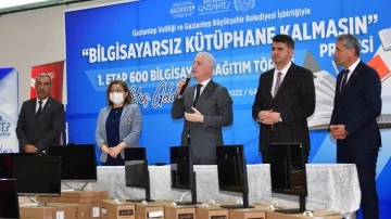 Gaziantep'te kütüphanelere 600 bilgisayar dağıtıldı