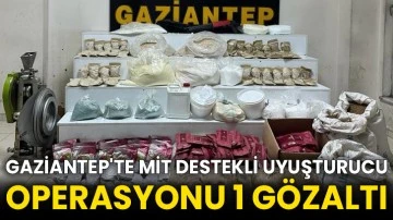 Gaziantep'te MİT destekli uyuşturucu operasyonu 1 gözaltı