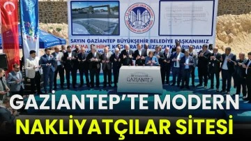 Gaziantep'te modern nakliyatçılar sitesi