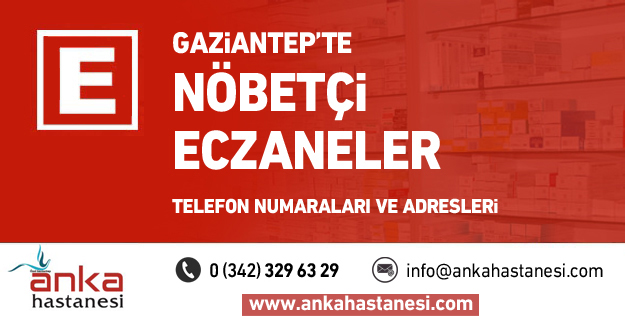 Gaziantep'te nöbetçi eczaneler - 5 Aralık