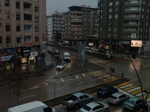 Gaziantep&rsquo;te Sağanak Yağış ve Dolu Etkili Oldu