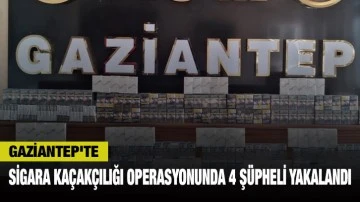 Gaziantep'te Sigara Kaçakçılığı Operasyonunda 4 Şüpheli Yakalandı