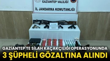 Gaziantep'te silah kaçakçılığı operasyonunda 3 şüpheli gözaltına alındı
