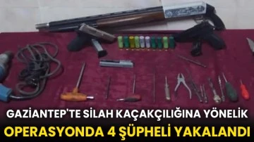 Gaziantep'te silah kaçakçılığına yönelik operasyonda 4 şüpheli yakalandı