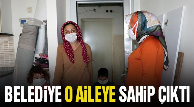 Gaziantep'te sokakta kalan anne ve çocuklarına belediye ekipleri sahip çıktı