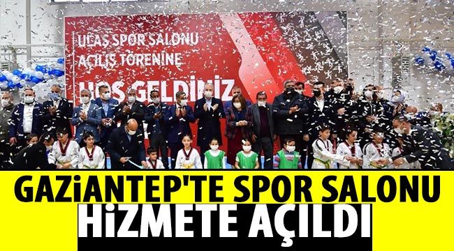  Gaziantep'te spor salonu hizmete açıldı 